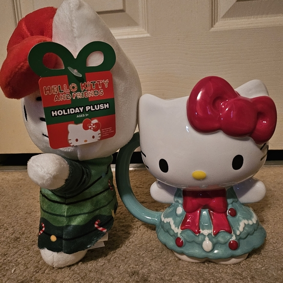 Hello kitty cup sanrio hello kitty christmas tree mug plush - Picture 5 of 5
